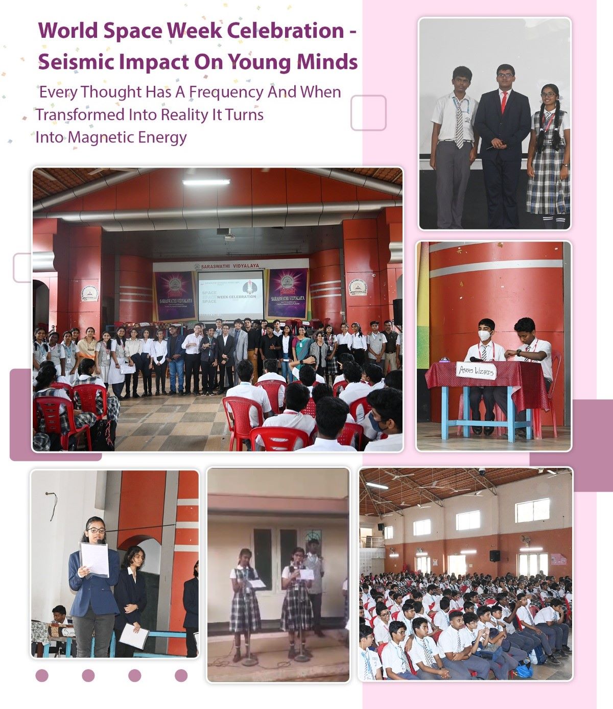 World Space Week Celebration - Seismic Impact On Young Minds